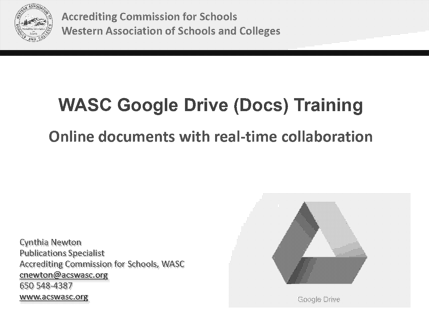 training google doc template