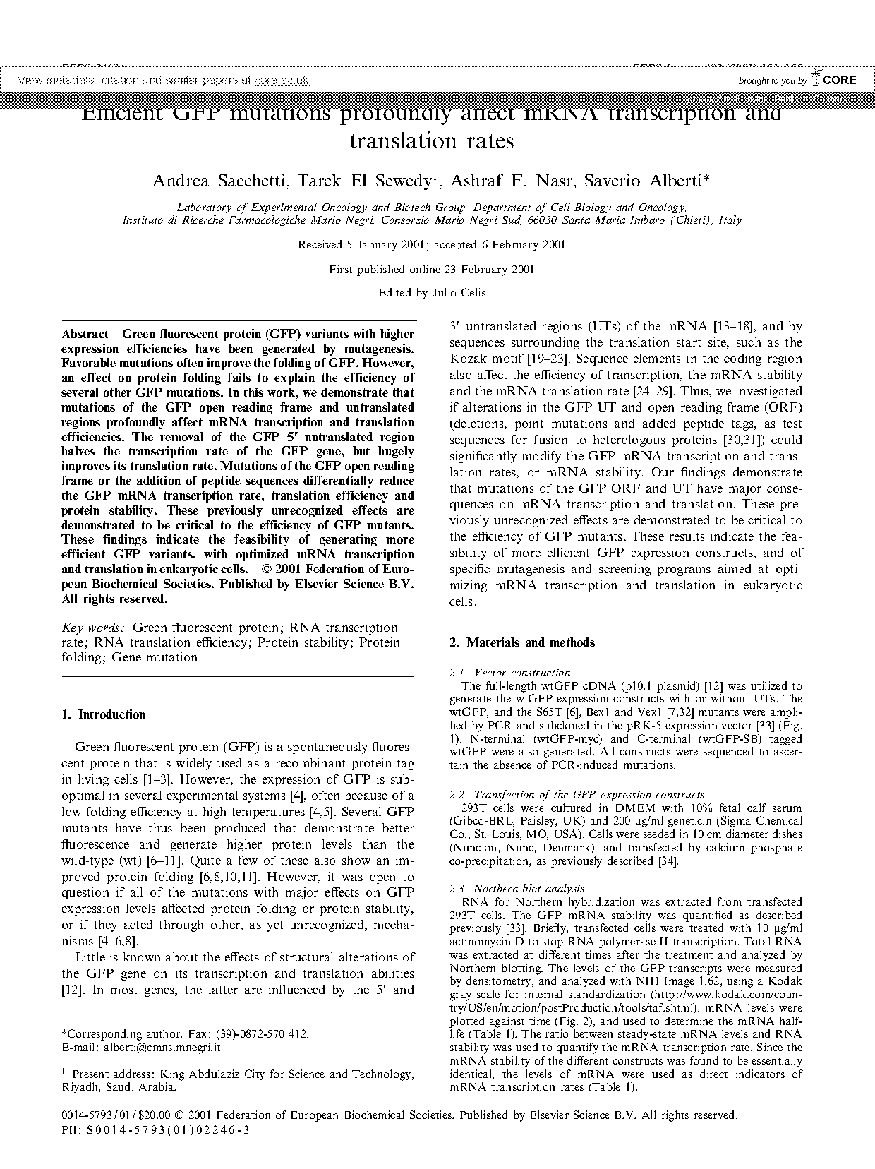 mutation in transcription and translation