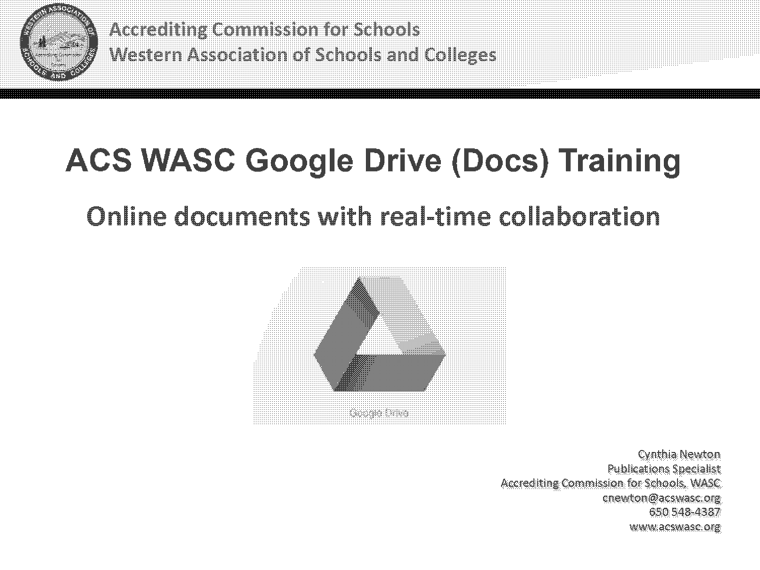 training google doc template